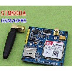 برد راه انداز SIM800A دارای قابلیت های SMS / GPRS / GSM به همراه آنتن